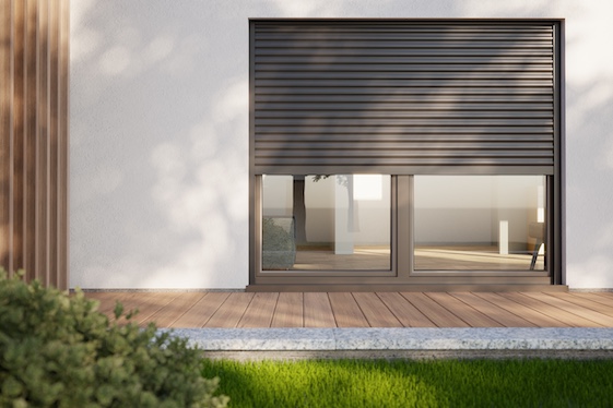 Terrassenfenster mit Exte Rollladen