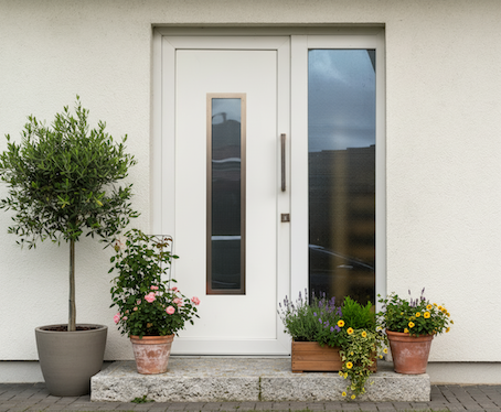 Türingang Select Line mit Pflanzen