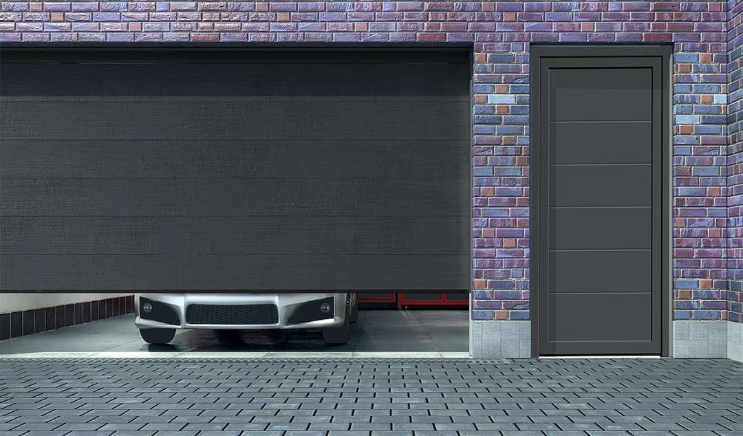 Garage mit Tür der Serie Side Line